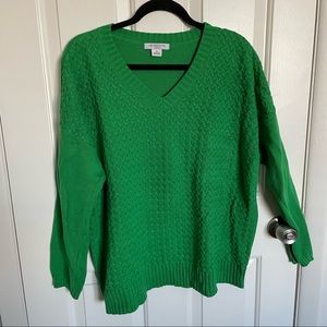 Liz Claiborne Green Apple Sweater